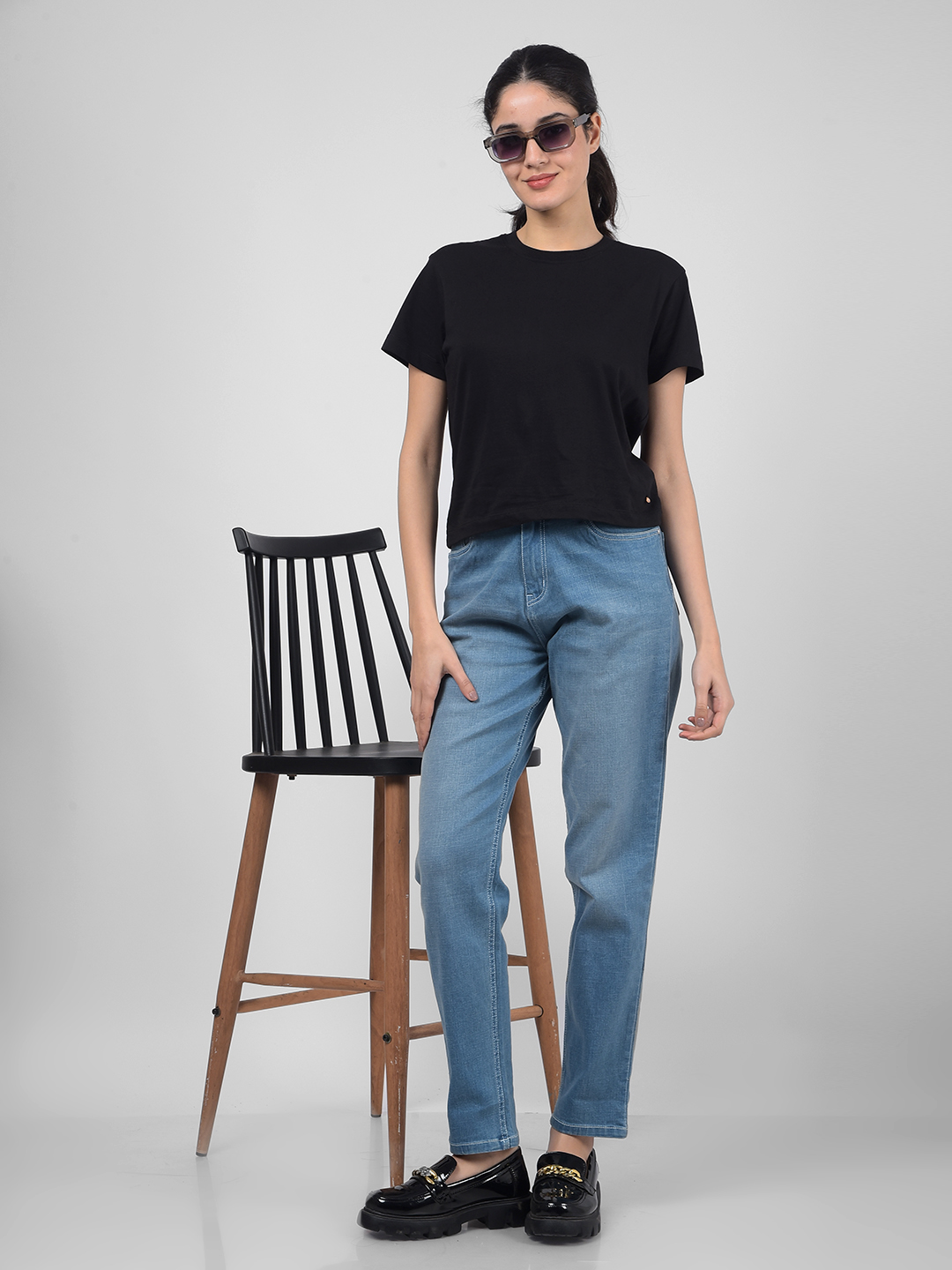 Numero Uno Women Solid Blue Jeans